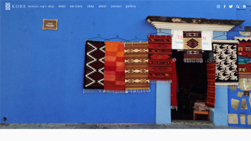 KOBE mexican rug’s shopのサイト画像
